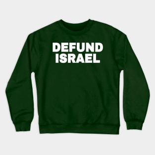 DEFUND ISRAEL - White - Vertical - Double-sided Crewneck Sweatshirt